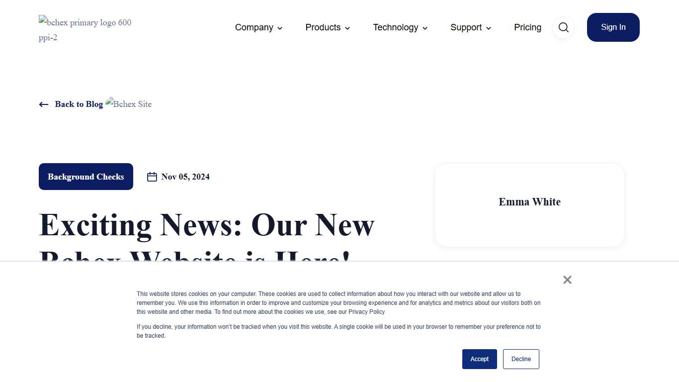 Exciting News: Our New Bchex Website is Here!